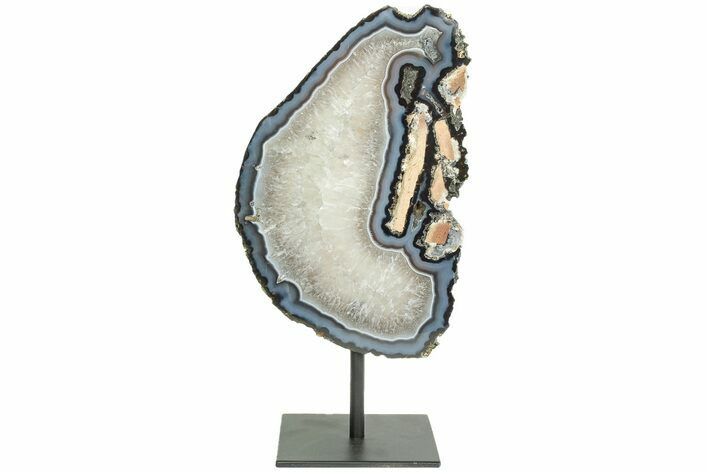 Agate Slab on Metal Base - Brazil #206860